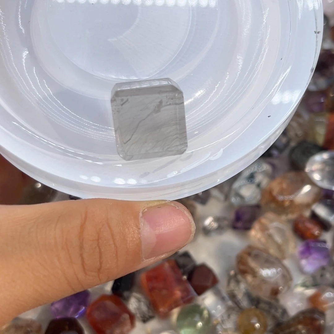 水晶珠宝半成品未镶嵌迦*叶83打孔