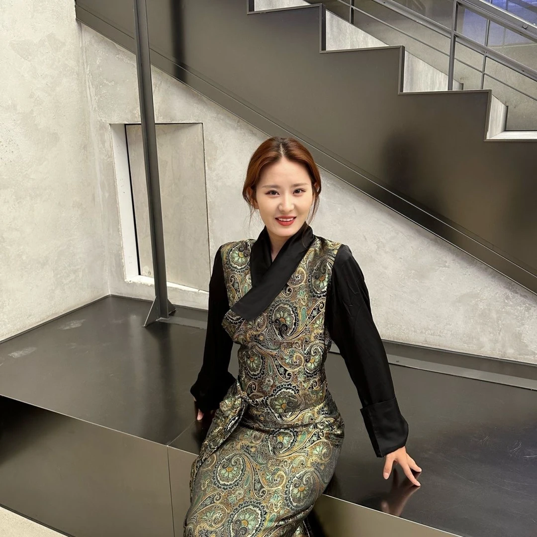 梅朵啦｜【两色博拉】新款假两件西藏服博拉藏装时尚气质轻奢网红