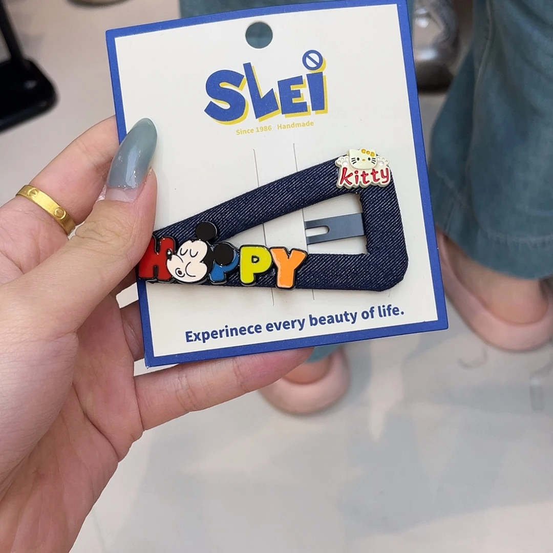 布艺非金属三角牛仔米奇