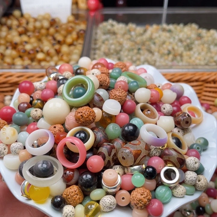 白玉菩提吊坠z10-13mm/400颗大杂烩瑕