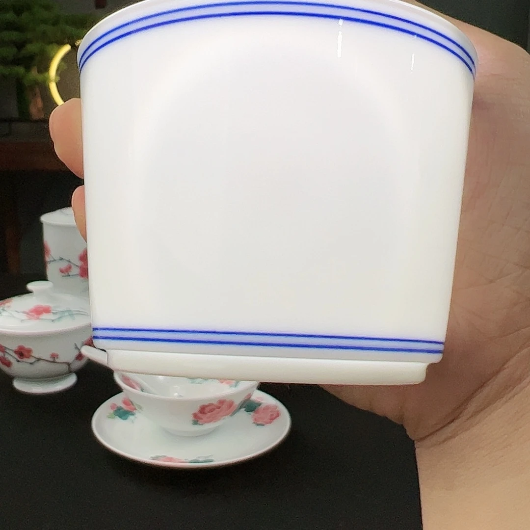 柴窑素圈书卷杯一级品