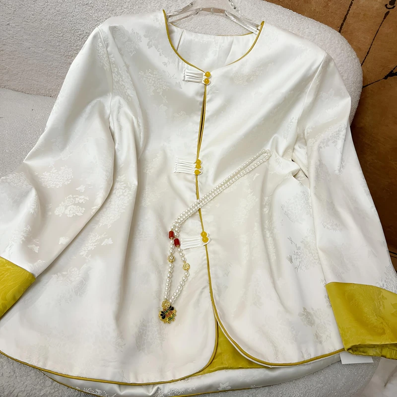 老钱风国潮新中式气质四色外套大码女装新中式