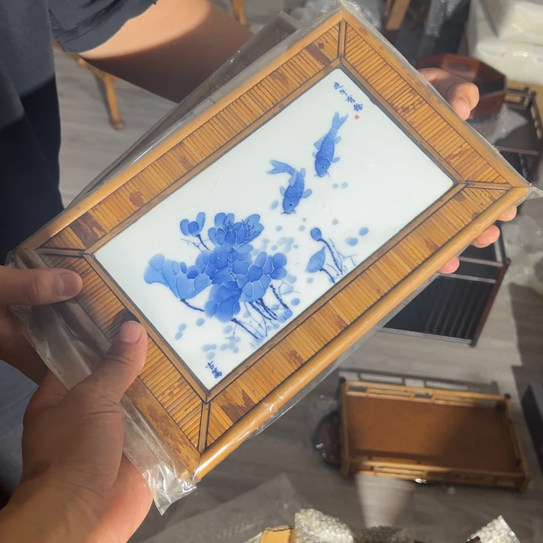 连年有余湘妃竹点金