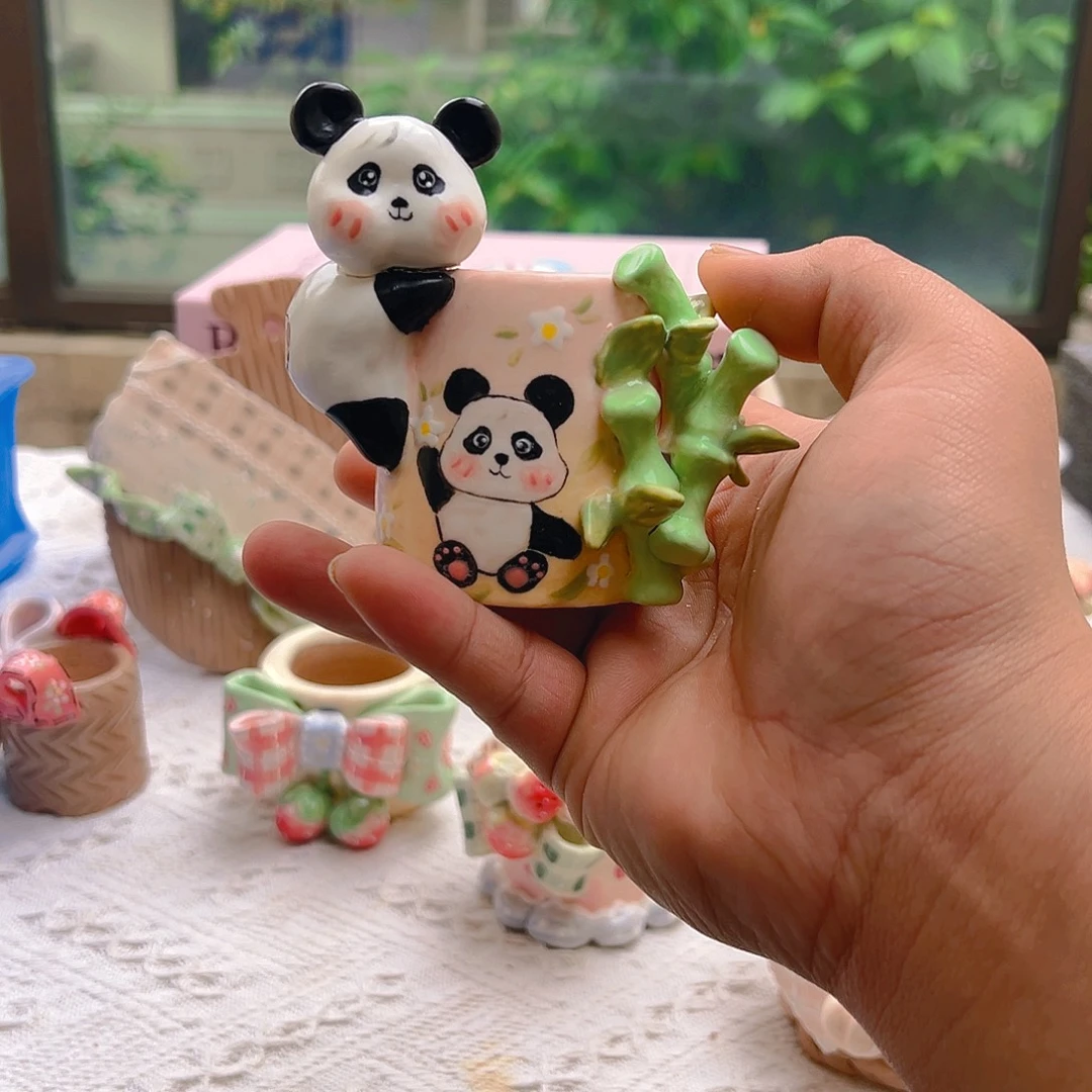 小***肉老梧家的手工多肉花盆