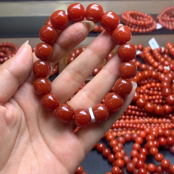 无***终玛瑙/玉髓手串未镶嵌