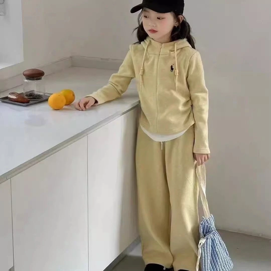 女童春季新款套装新款女宝宝中大童洋气韩版休闲运动两件套