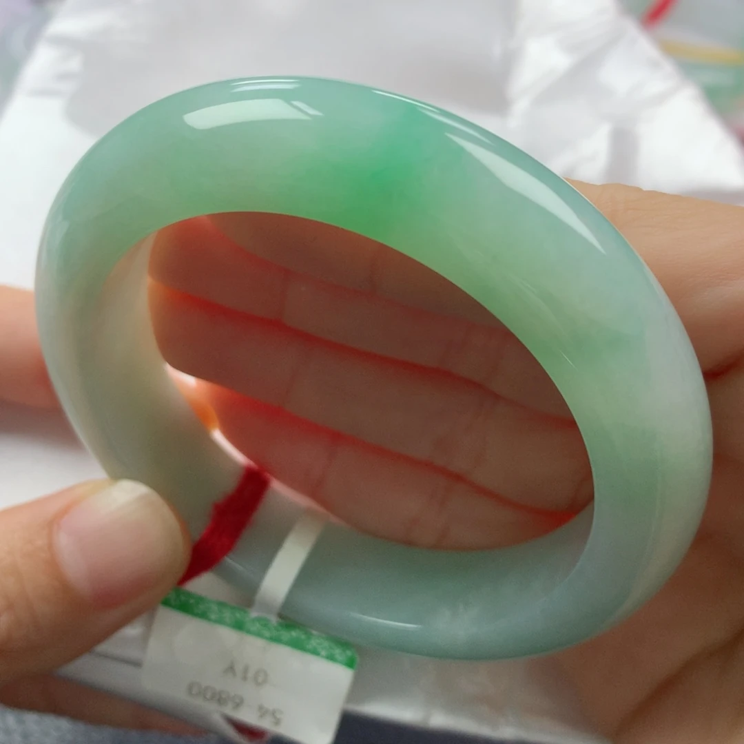 未镶嵌手镯翡翠缅甸天然翡翠A货54正