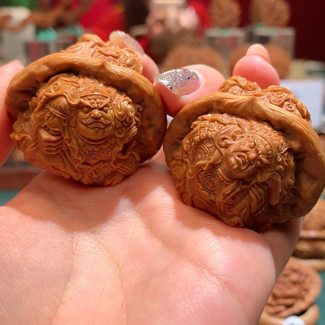 文玩核桃把件/四大天王