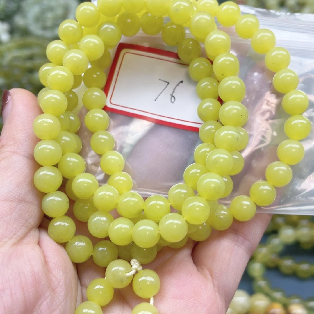 未镶嵌蛇纹石玉手链