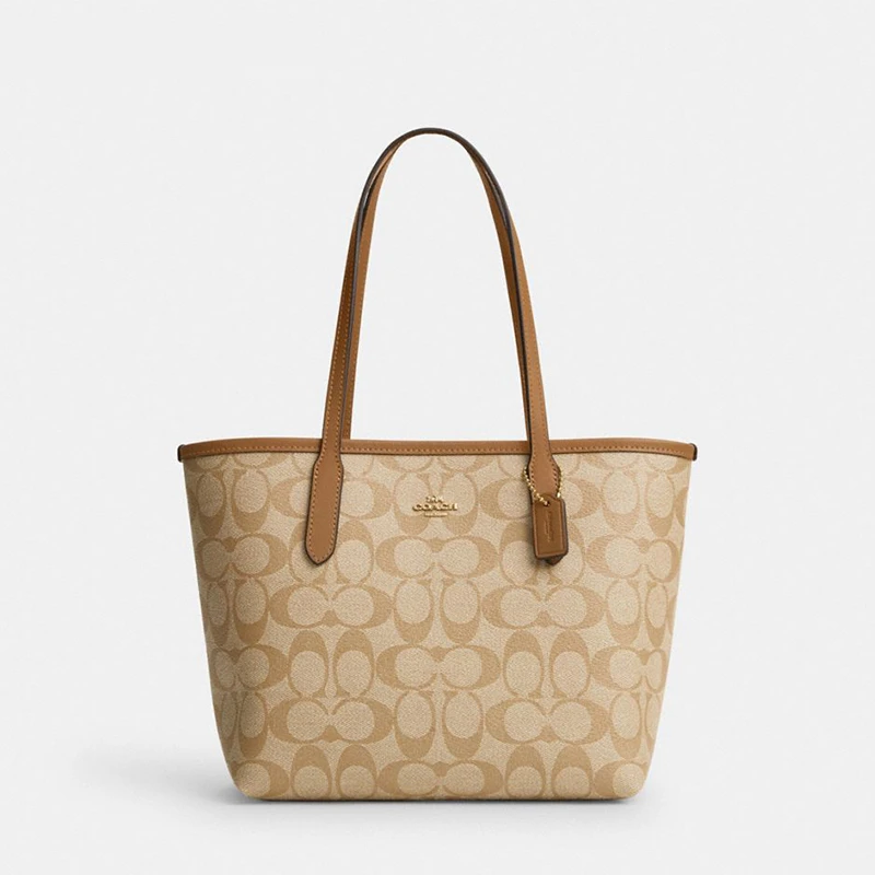 COACH/蔻驰【品牌授权】新款女士经典印花通勤小托特包 CN733IMNLJ