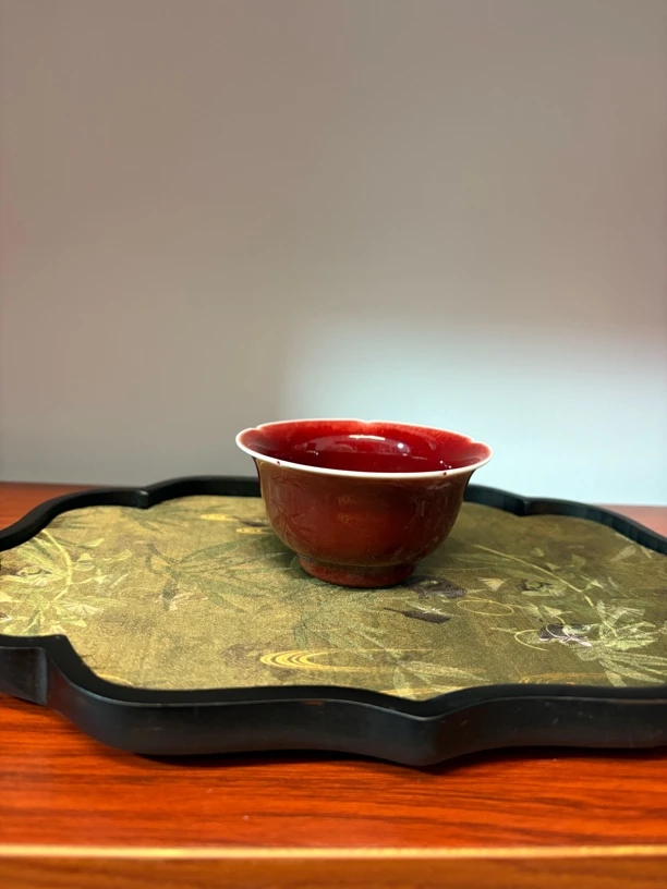 景德意高温陶瓷纯手工郎红茶杯。不带底盘