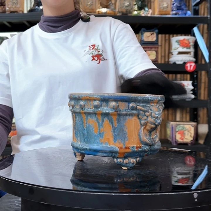 6808石湾瑕疵 窑变随机