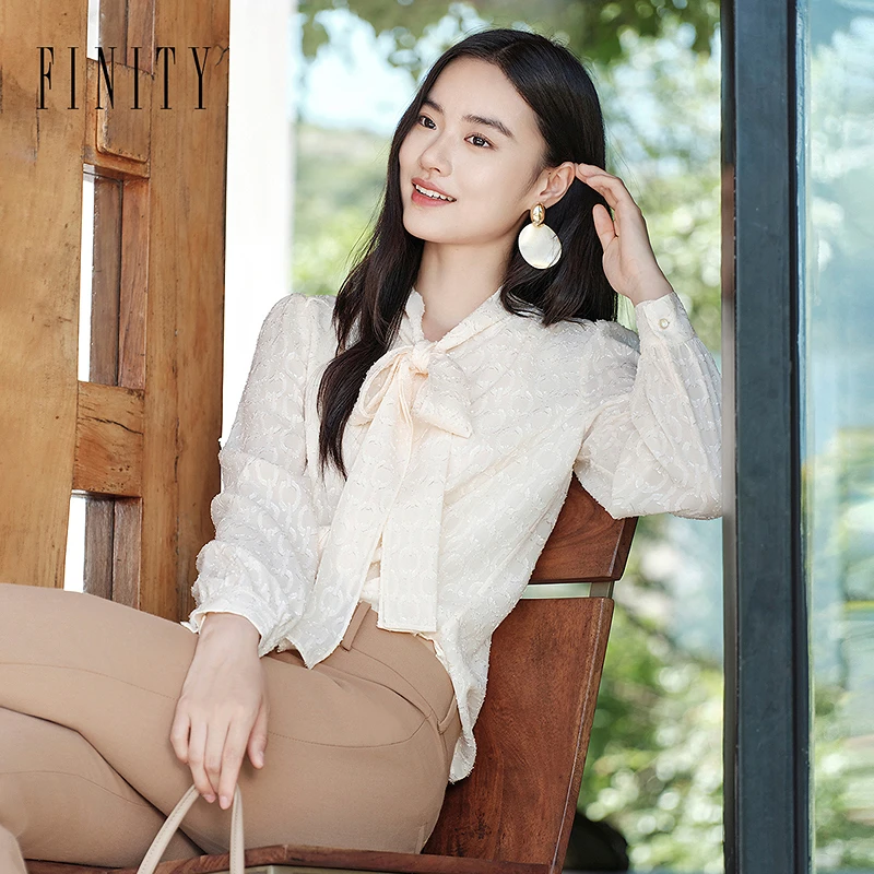 【粉丝专享】FINITY 新品蕾丝气质时尚小众设计感飘带领 F21X7A01C5