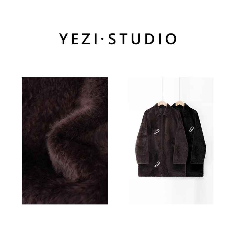 叶子定制【轻盈衿贵】进口拉贡皮毛一体双拉头外套24491734