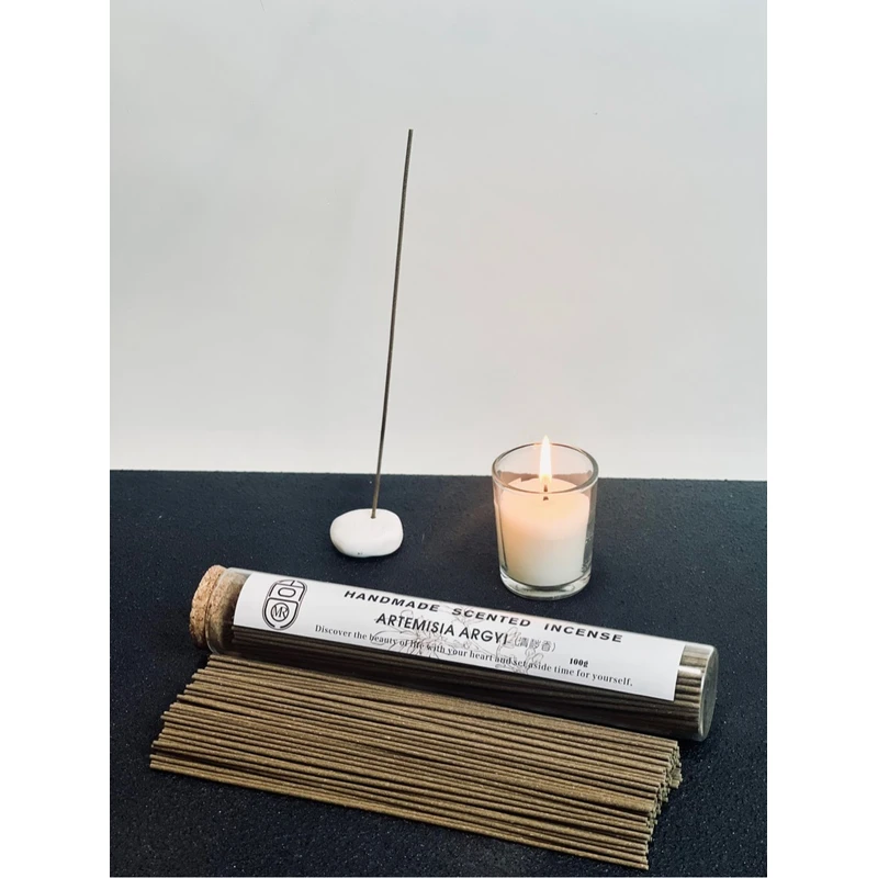 “清秽香”天然艾草线香100g·赠定制香插（15号）
