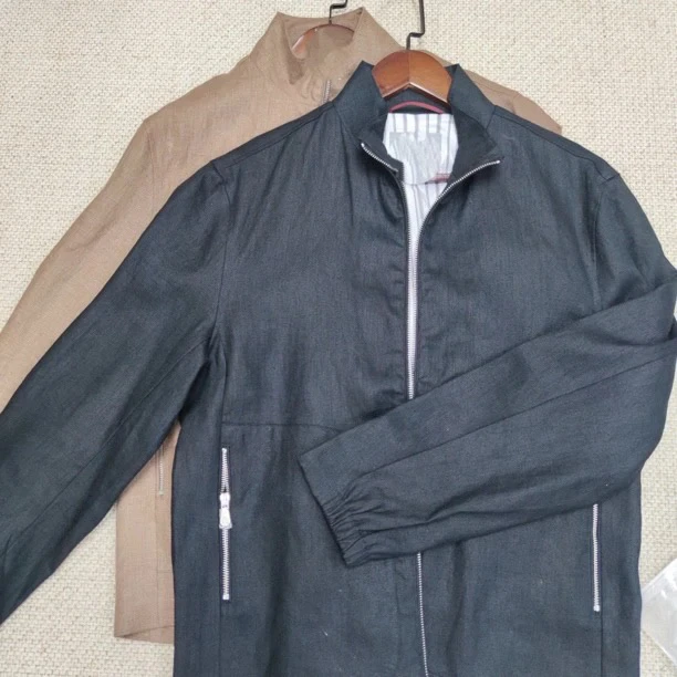 bc 新款亚麻长袖时尚复古风外套