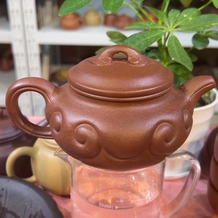 紫砂茶壶精工如愿仿古300cc