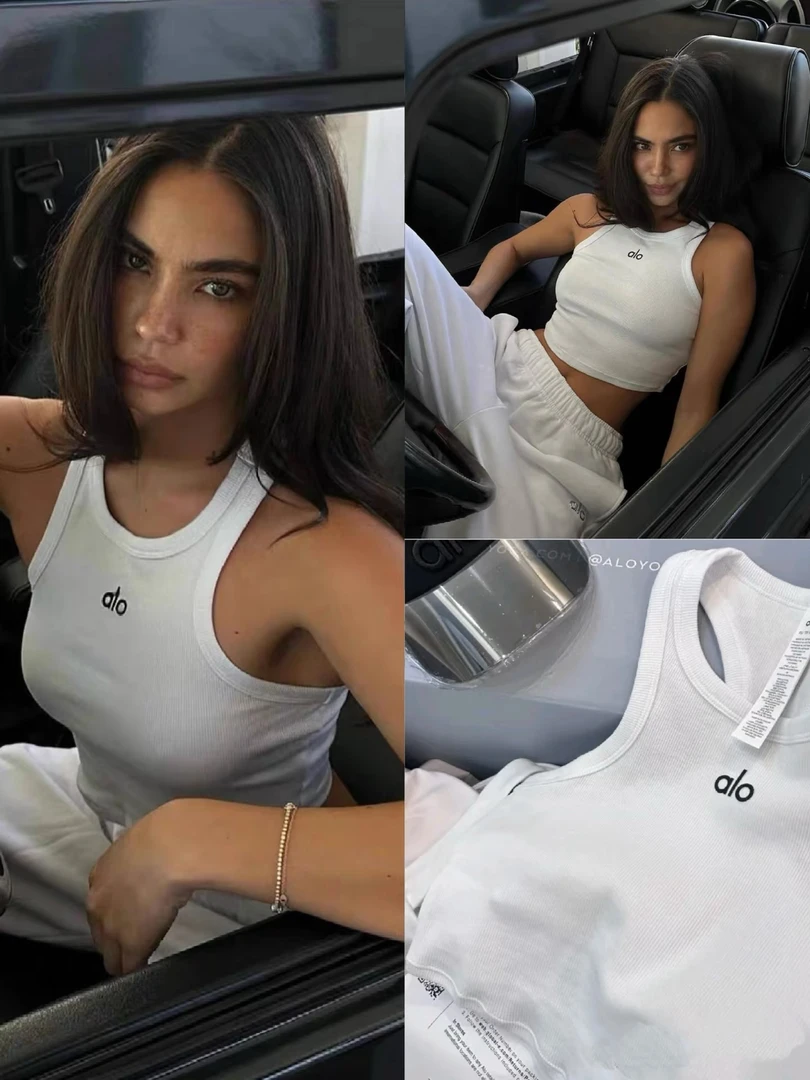 alo百搭背心休闲风不褪色时尚百搭女士户外瑜伽网球背心