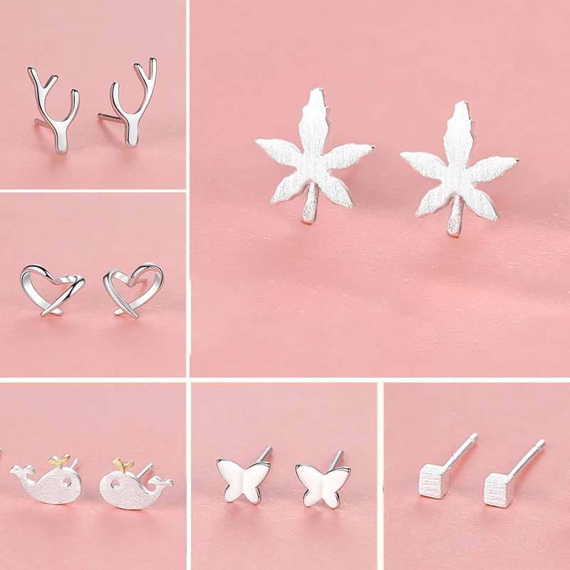 足银耳饰 999纯银针耳钉女养耳洞2023年新款潮ins简约小巧