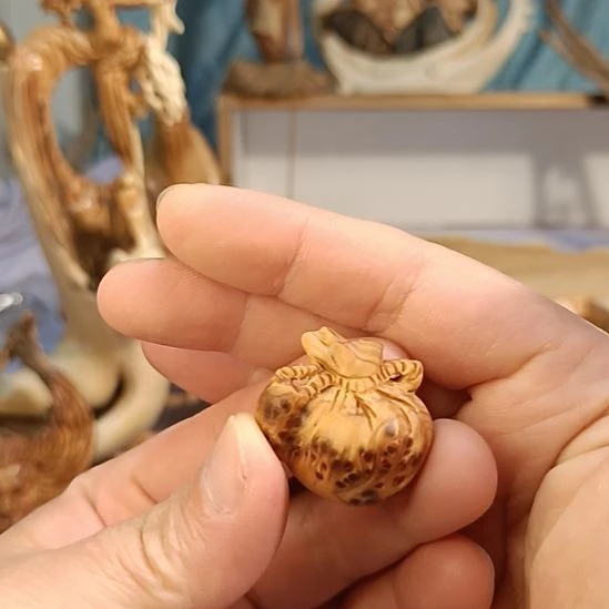 柏木（崖柏）太行崖柏福袋手把件