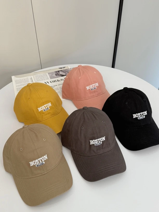 大头围棒球帽子美式字母宽檐显脸小休闲百搭新款男女同款