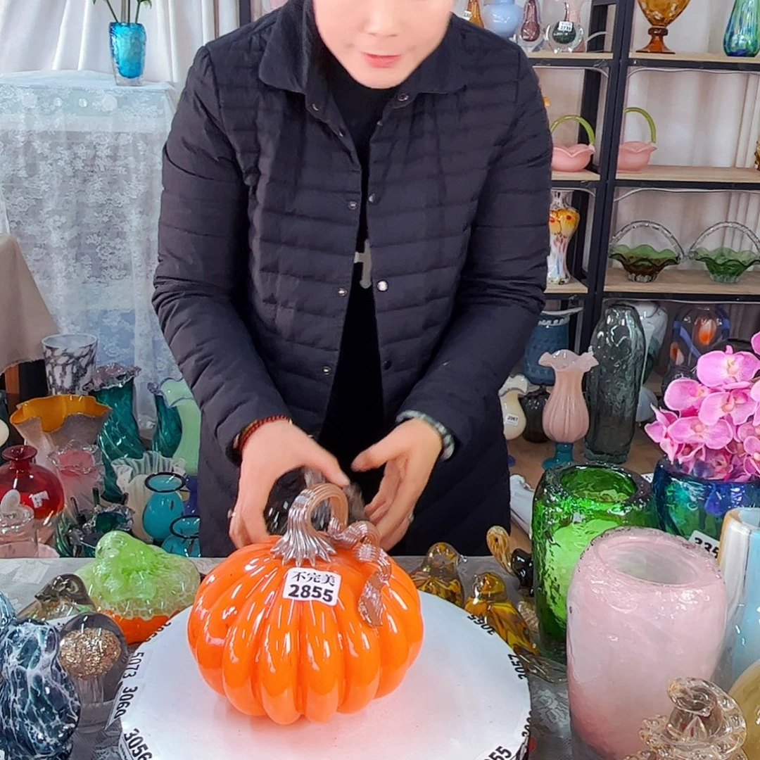 南瓜不完美家悦琉璃工艺品