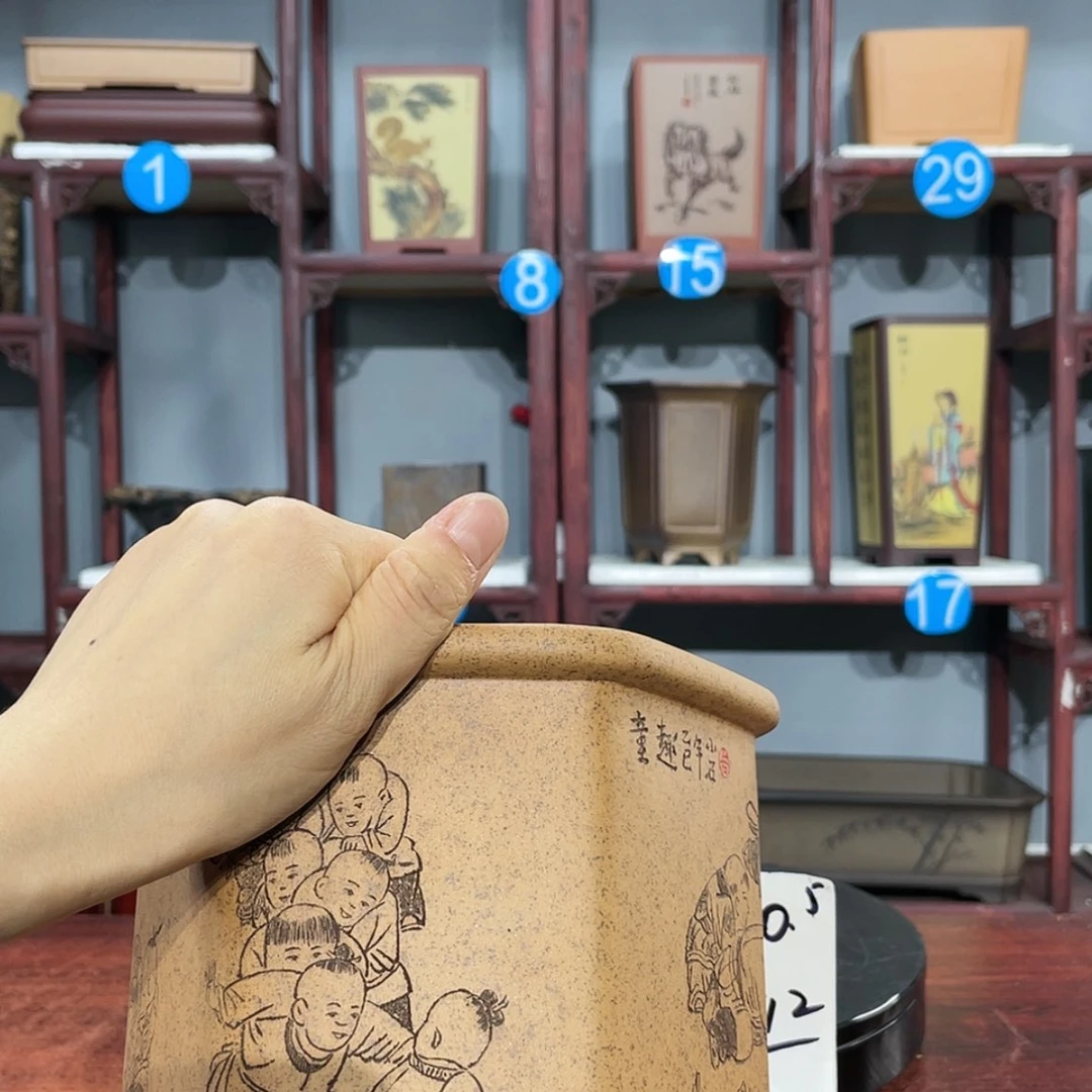 【闪购商品】紫砂花盆蘭紫砂花盆