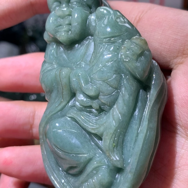 翡翠未镶嵌颈饰保真天然a货翡翠