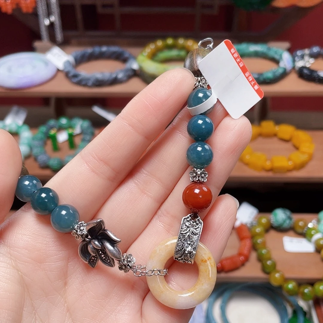 翡翠未镶嵌手链饰品