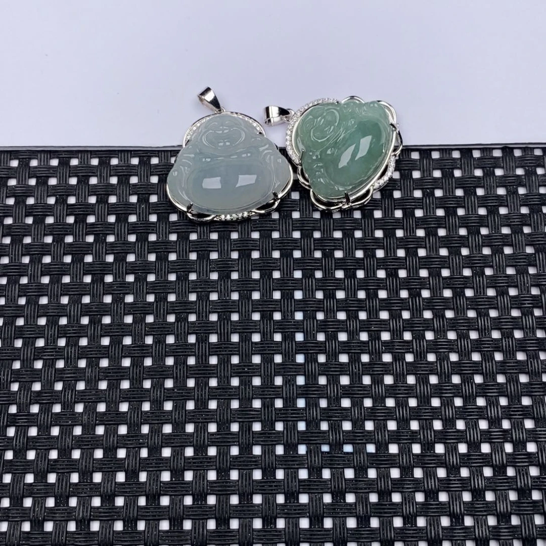 翡翠银S925镶嵌颈饰