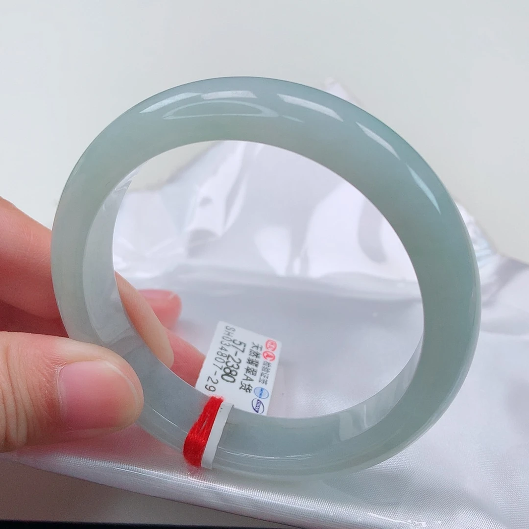 翡翠手镯未镶嵌57正圈