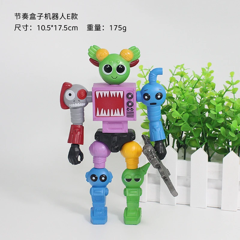 机器人sprunki手办大号18cm节奏盒子可动拼装游戏机器人模型摆件