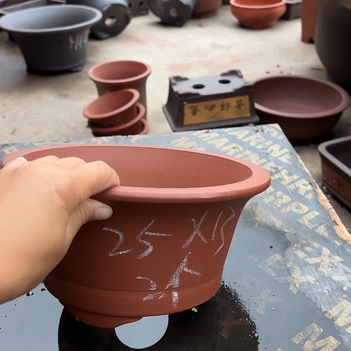 紫砂花盆透气花盆