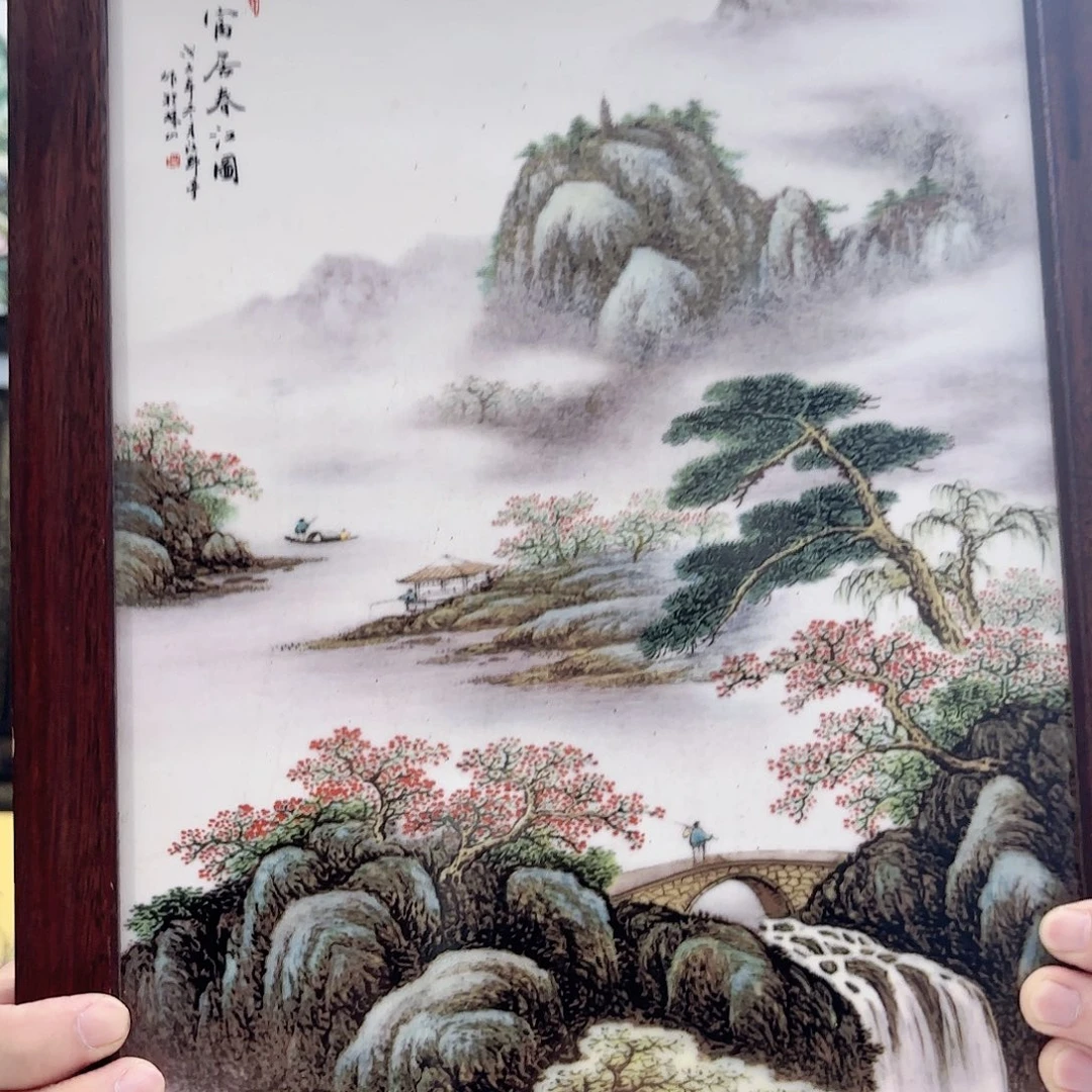 摆件景德镇陶瓷瓷板画