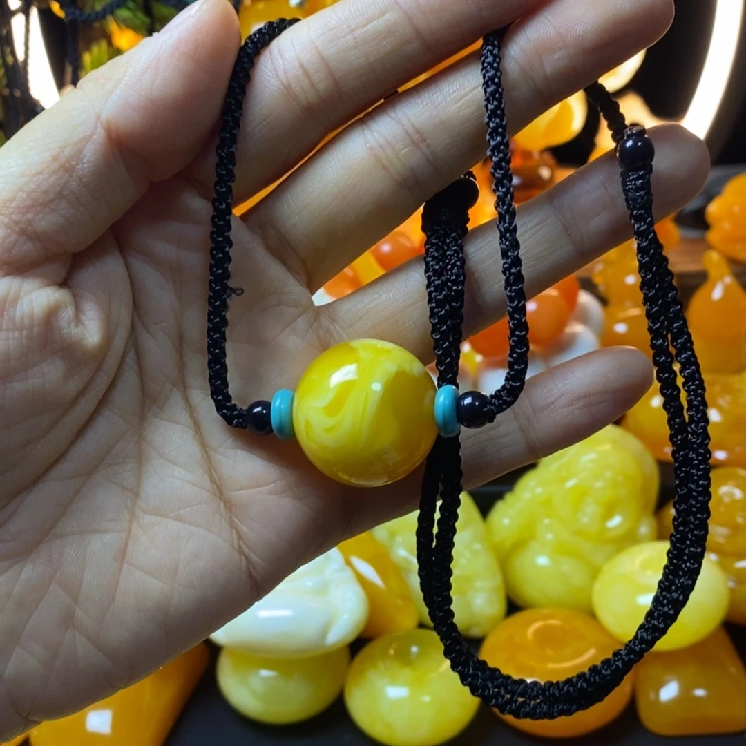 那***天无非金属全品无暇老蜡飘花精品锁骨链