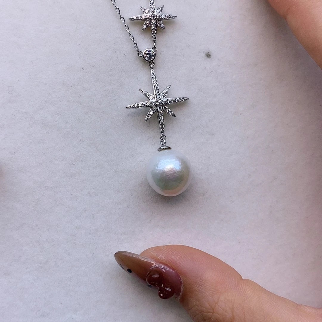 【闪购商品】颈饰银S925镶嵌淡水珍珠