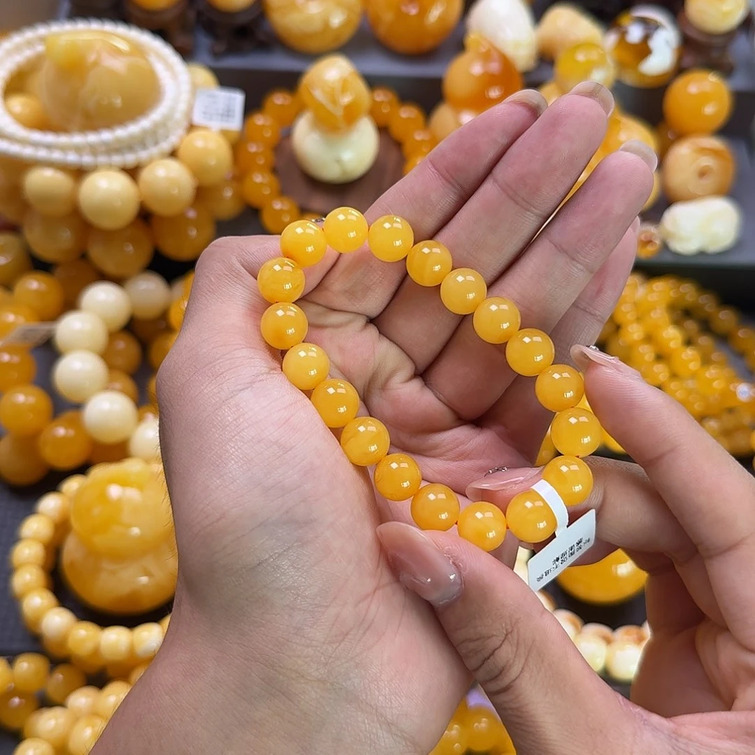 未镶嵌蜜蜡珠宝奇石10mm