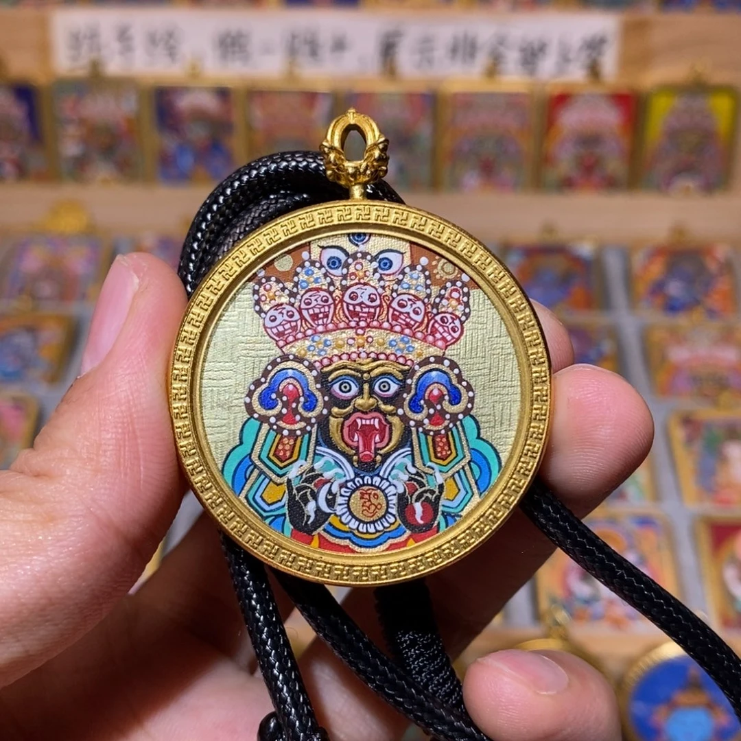 L****吊坠扎基拉姆纯手绘唐卡