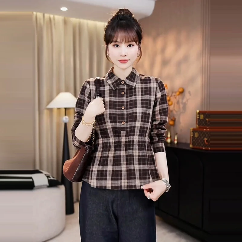 早秋女装2025新款衬衫上衣女