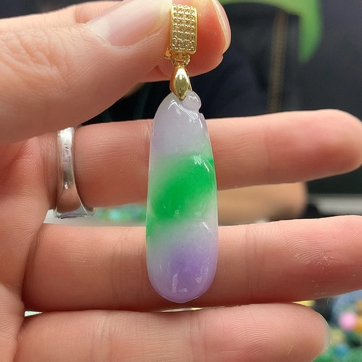 翡翠银S925镶嵌颈饰