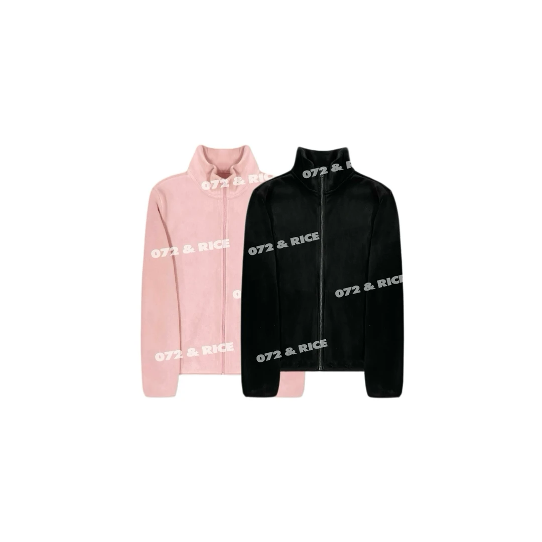 072 & RICE【随心拉夫】秋季休闲高领拉链奥力绒外套 31XD64 TZ
