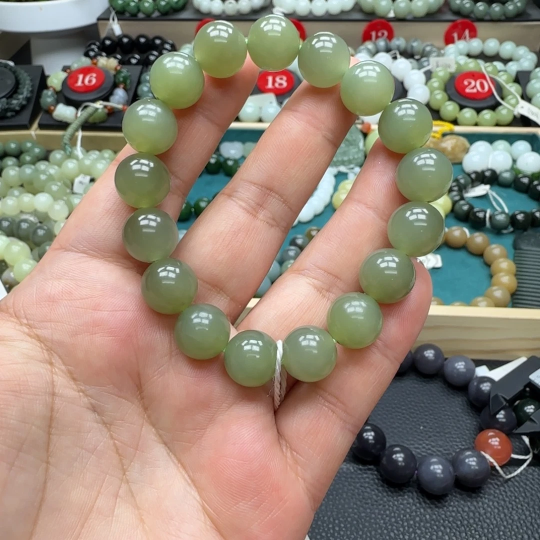 和田玉未镶嵌手链12