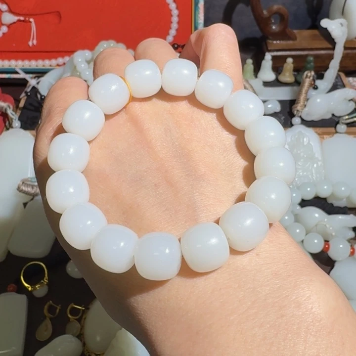 和田玉未镶嵌手链