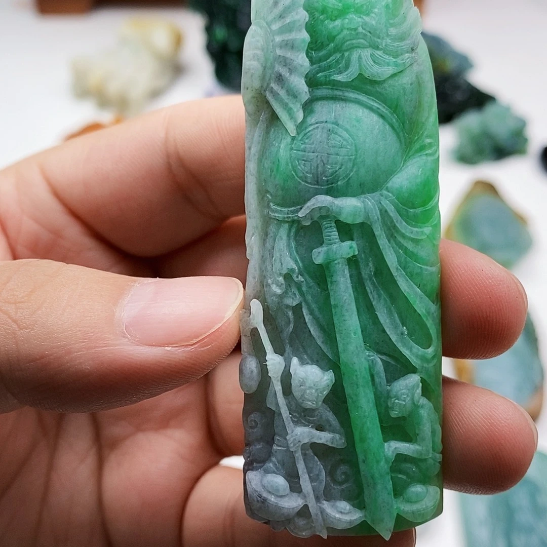 定制翡翠未镶嵌钟馗