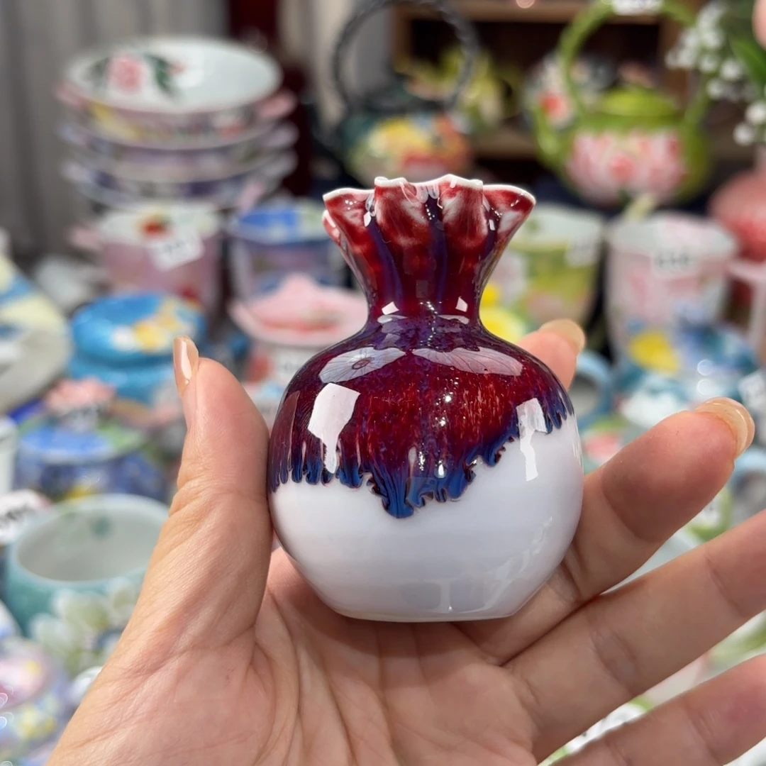 瓷片景德镇手绘高温釉下彩陶瓷茶具