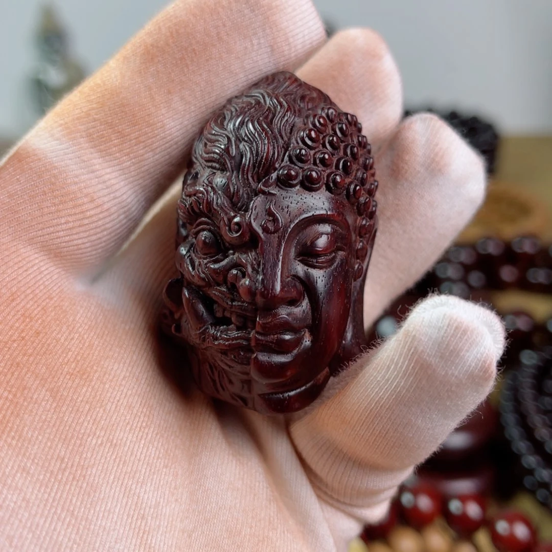 小叶紫檀把件一念之间手把件