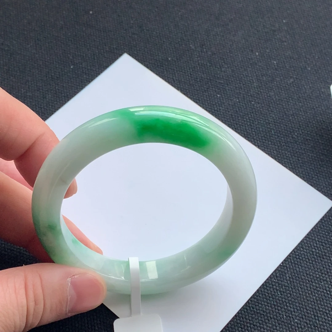 翡翠未镶嵌手镯7号51正