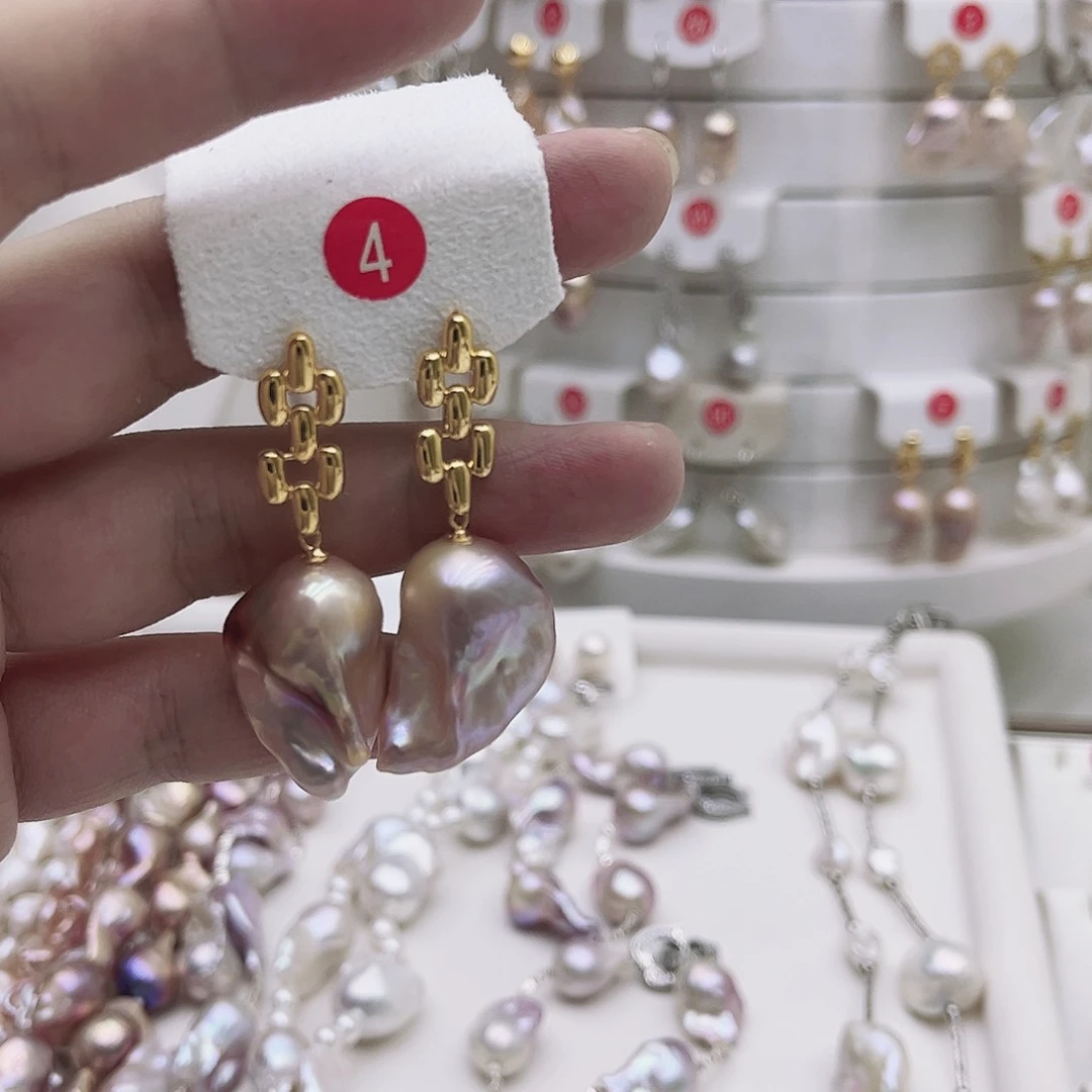 淡水珍珠银S925镶嵌颈饰醉**欢