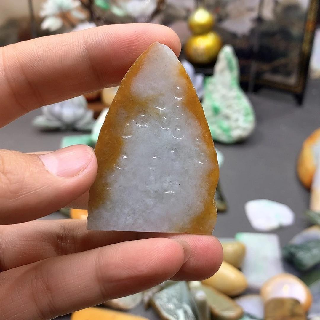 翡翠耳饰未镶嵌共****技