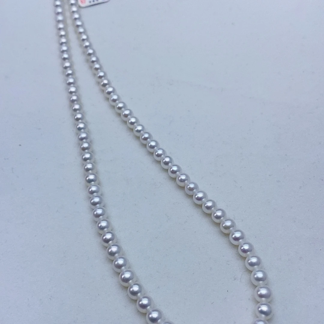 未镶嵌淡水珍珠项链孤品，冷白极强光5-5.5mm